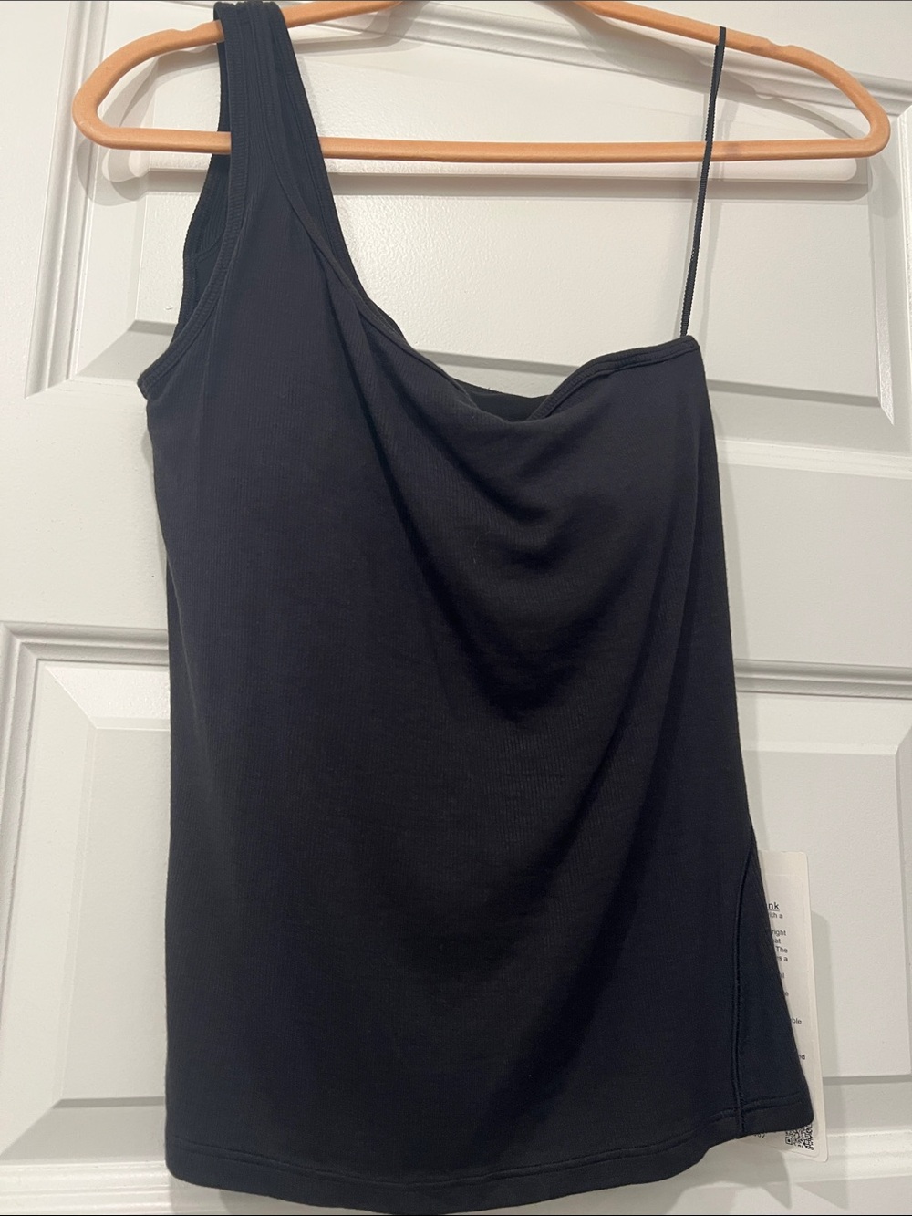 lululemon athletica Hold-tight One-Shoulder Black Tank
